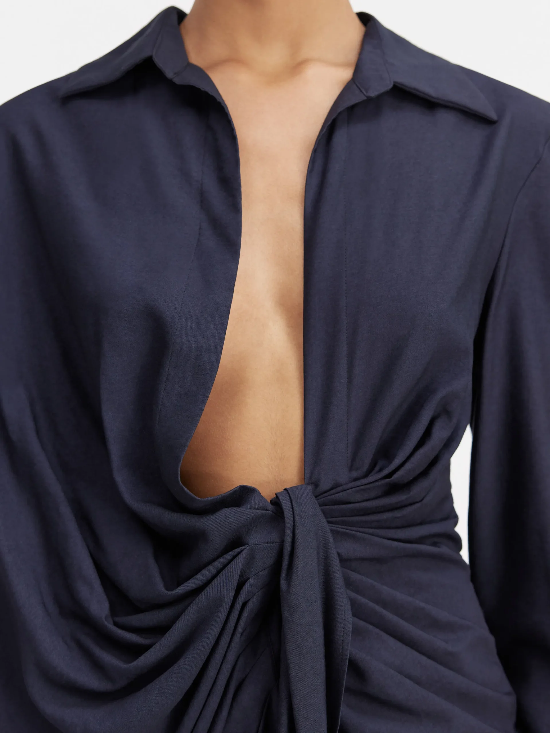 Fashion Jacquemus De Bahia jurk DarkNavy