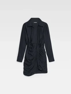 Fashion Jacquemus De Bahia jurk DarkNavy