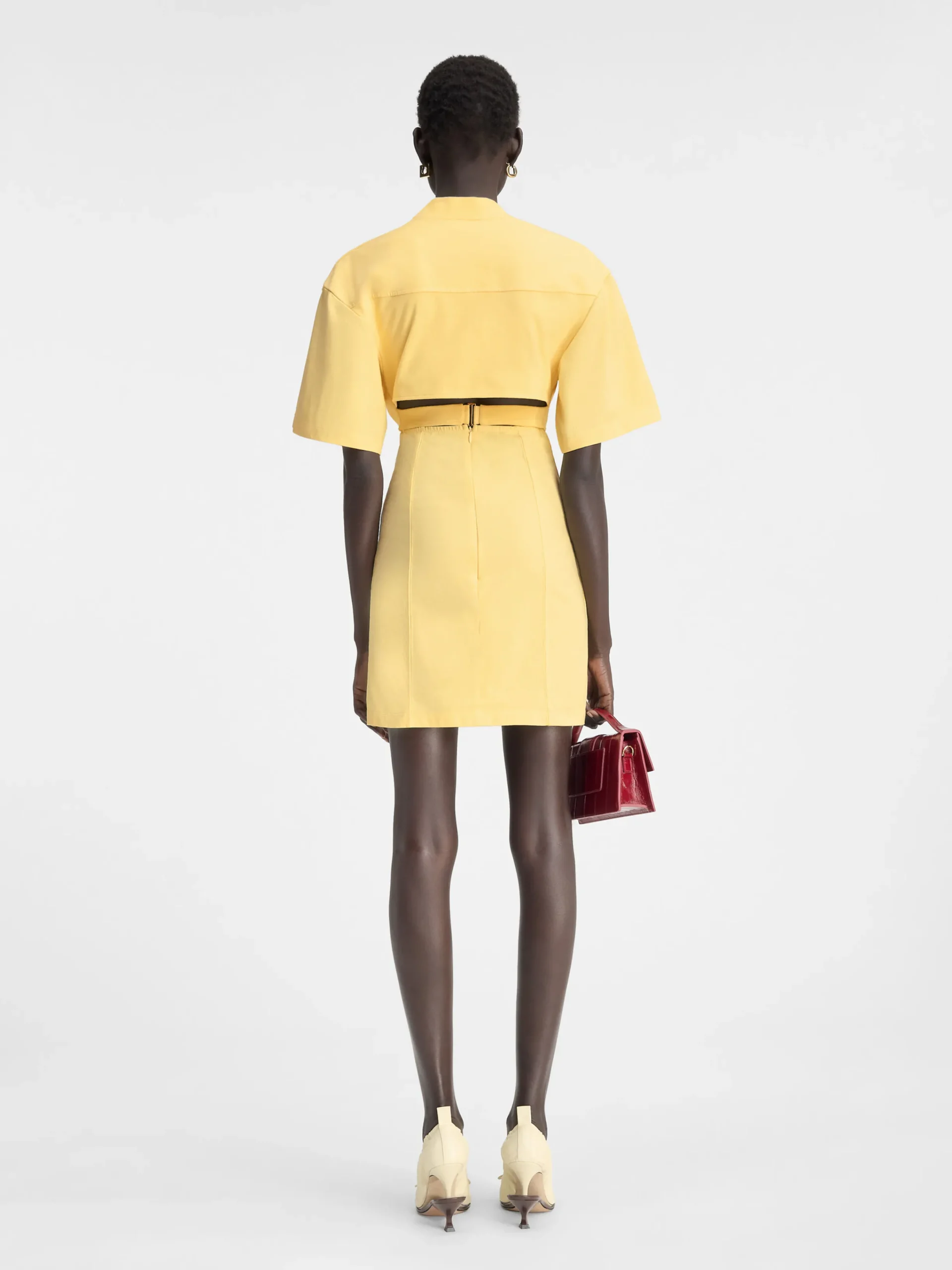Hot Jacquemus De Bahia T-shirtjurk LightYellow