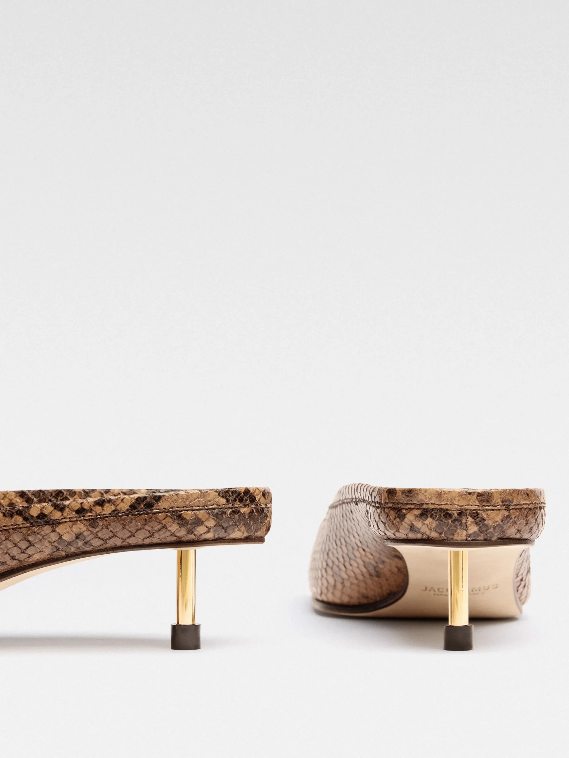 Best Jacquemus De Ballet lage muiltjes LightBrown