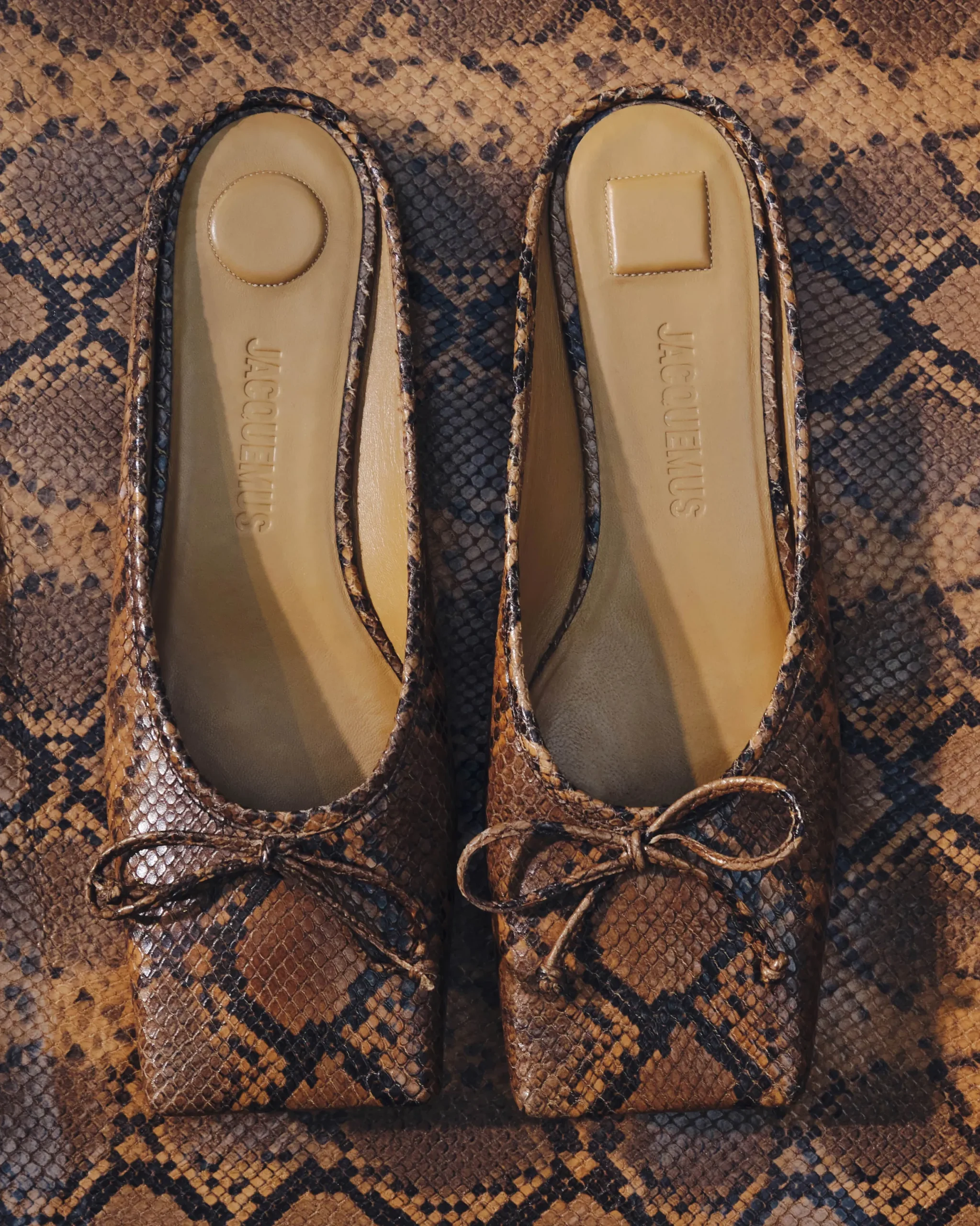 Best Jacquemus De Ballet lage muiltjes LightBrown