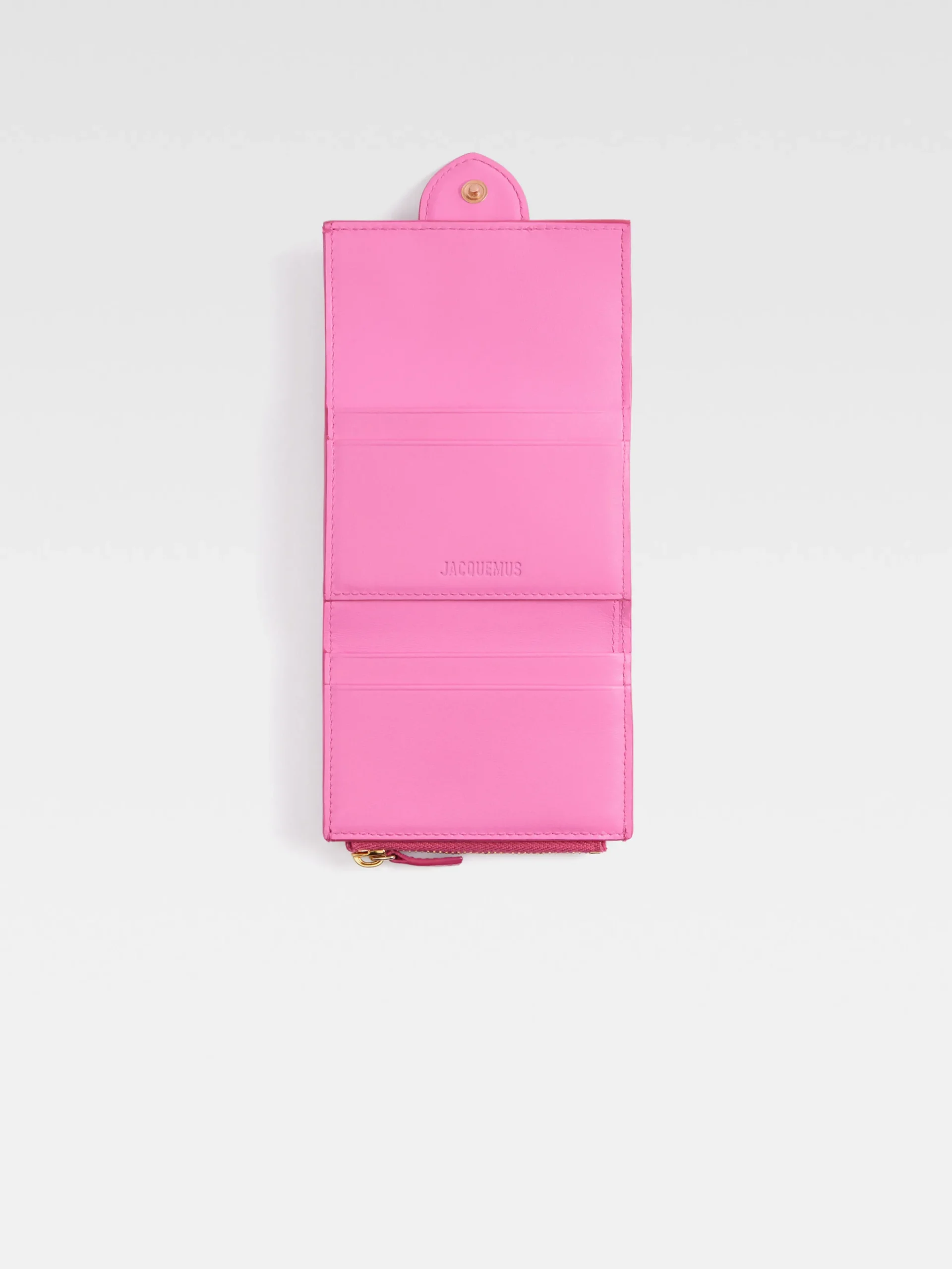 Clearance Jacquemus De Bambino portemonnee NeonPink