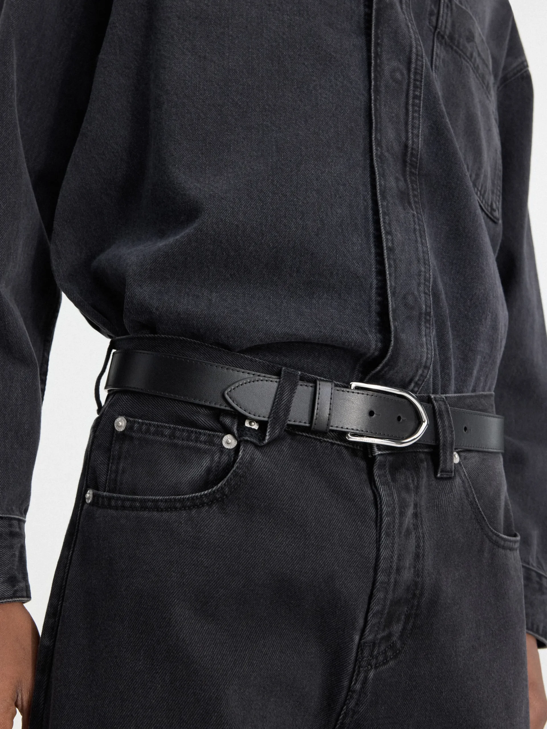 Online Jacquemus De Bambino riem Black/Silver