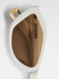 Online Jacquemus De Bambino zonnebril White