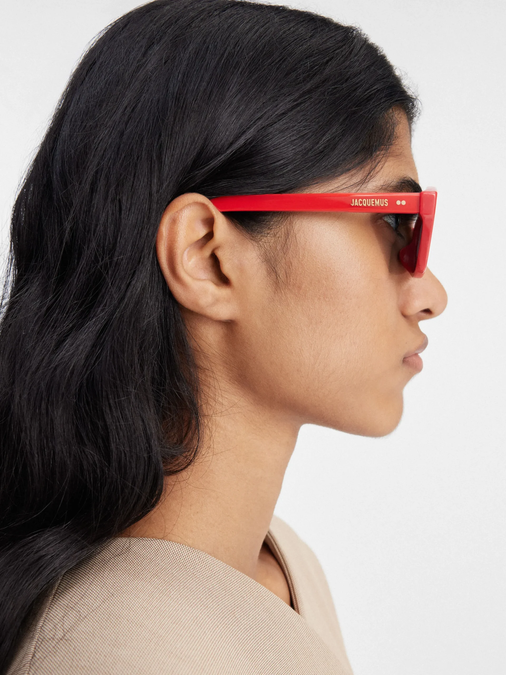 Sale Jacquemus De Bambino zonnebril Red