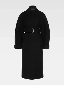 Discount Jacquemus De Bari jas Black