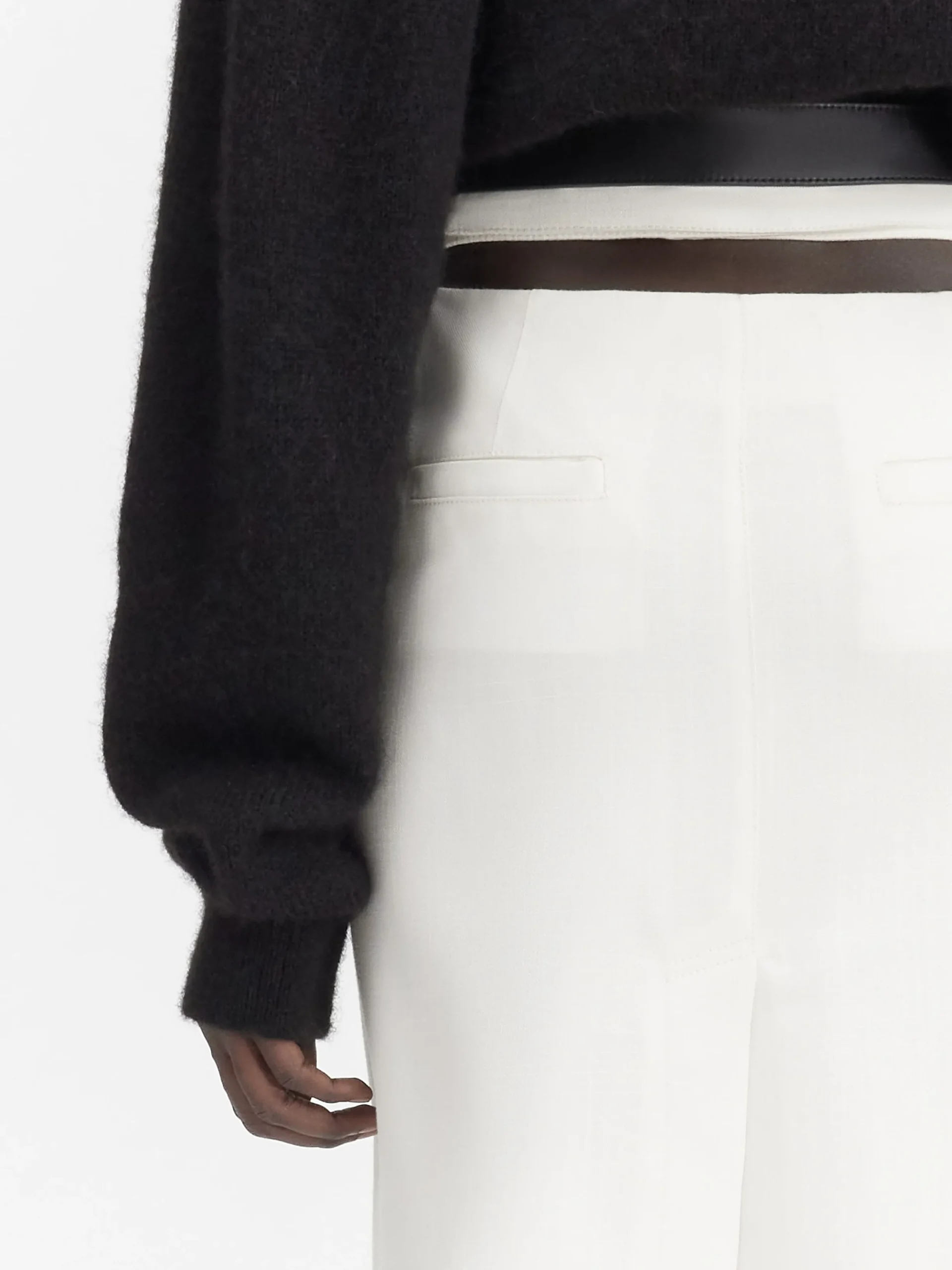 Hot Jacquemus De Bari midi-rok White