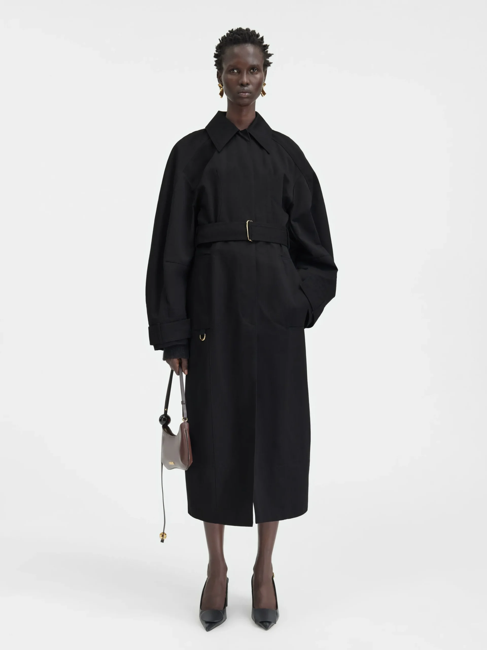 Clearance Jacquemus De Bari trenchcoat Black
