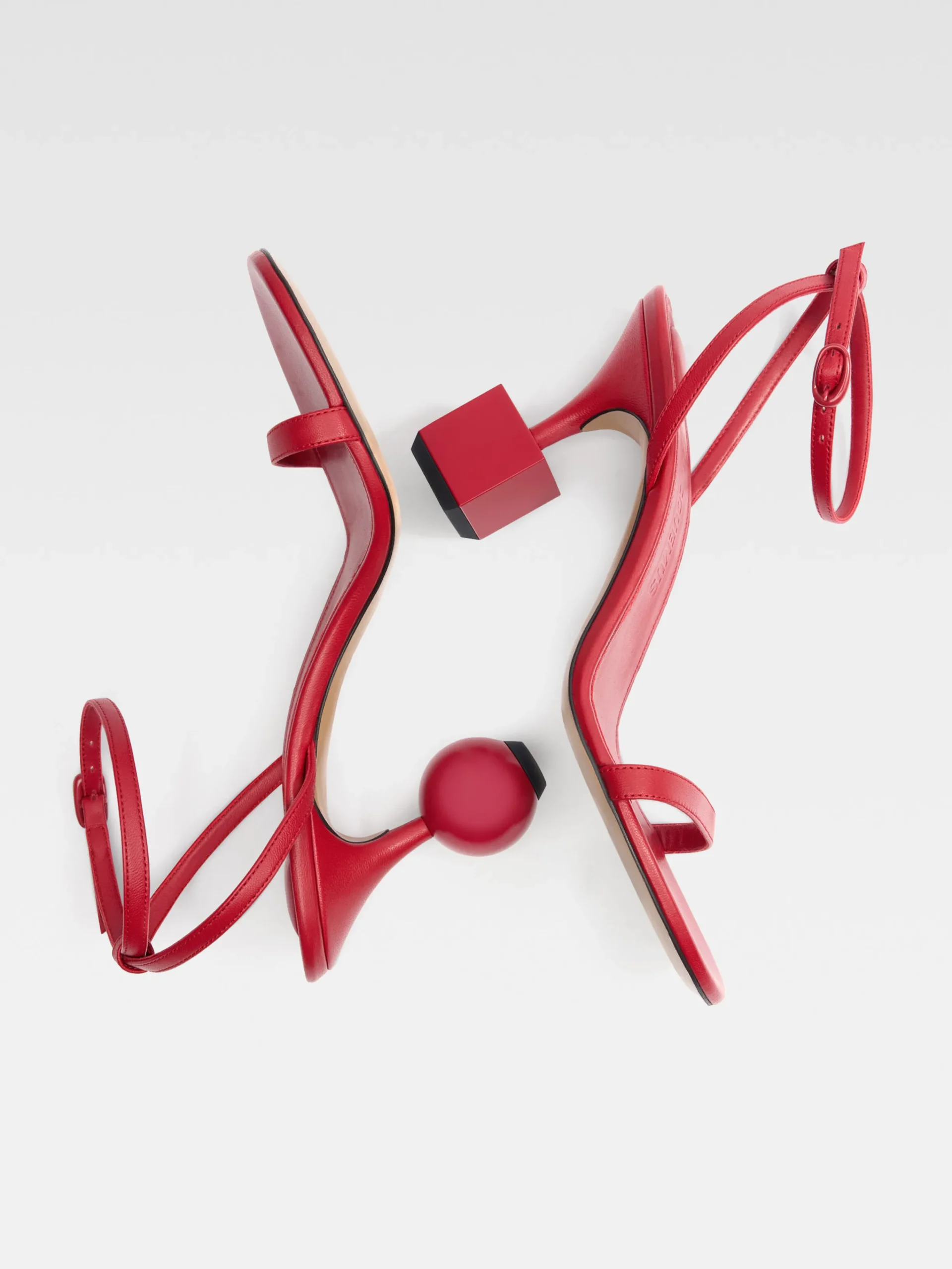 Hot Jacquemus De Bisou sandalen Red