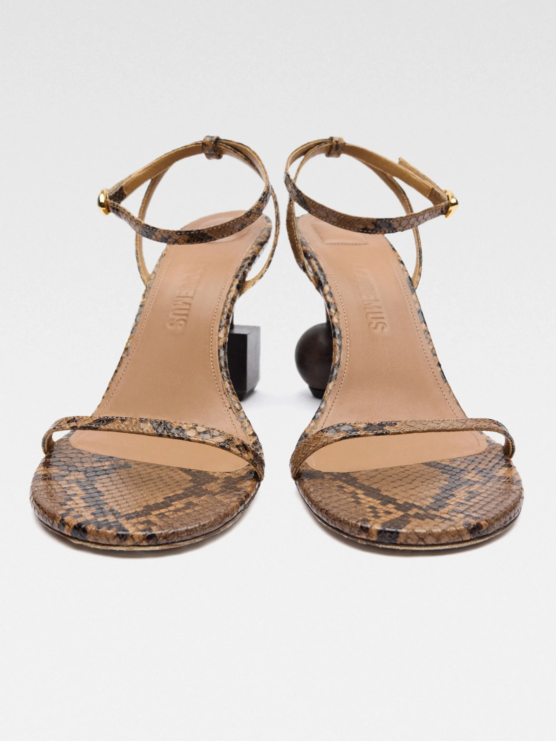 Clearance Jacquemus De Bisou sandalen LightBrown