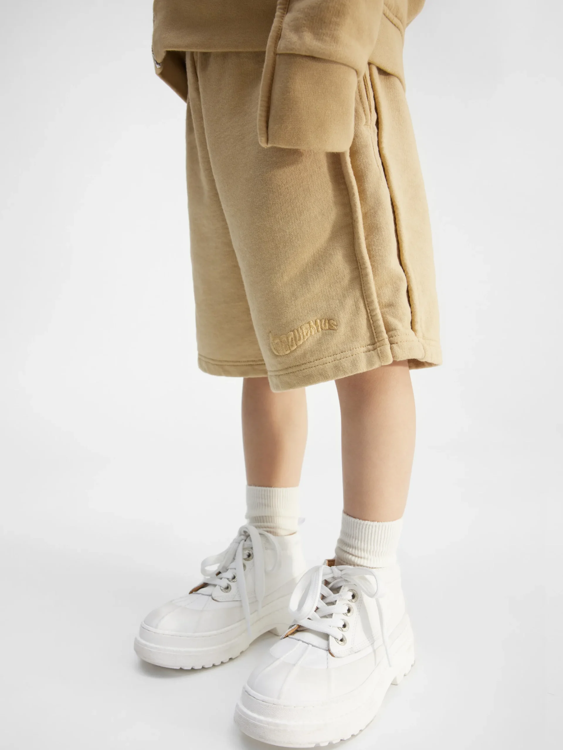 Outlet Jacquemus De Camargue korte broek voor kinderen DarkBeige