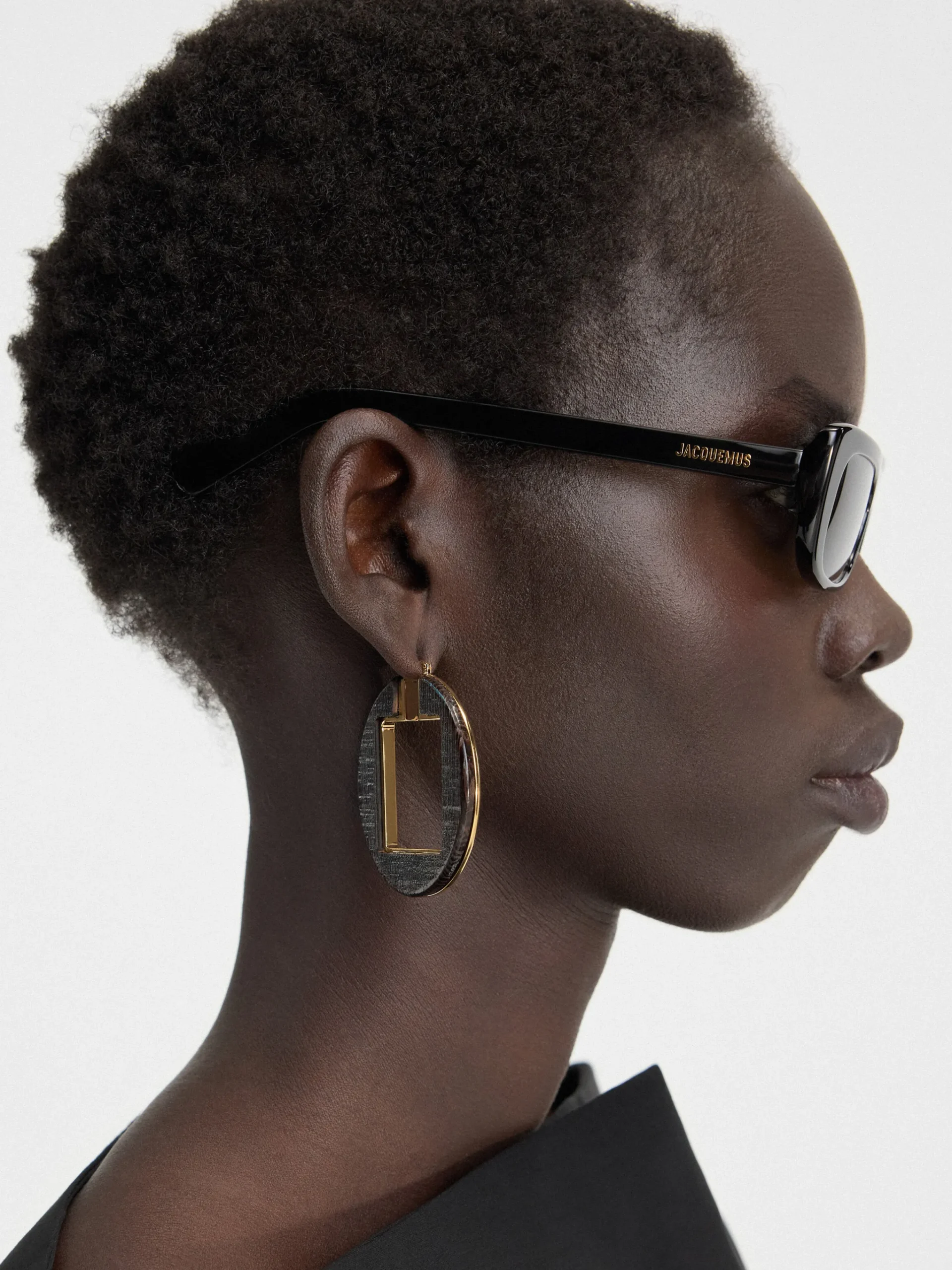 Online Jacquemus De Capri zonnebril Black