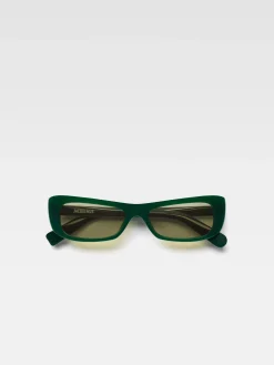 Online Jacquemus De Capri zonnebril DarkGreen