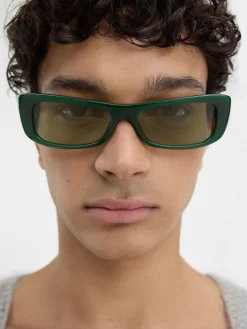 Online Jacquemus De Capri zonnebril DarkGreen
