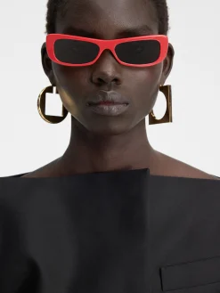 Clearance Jacquemus De Capri zonnebril Red