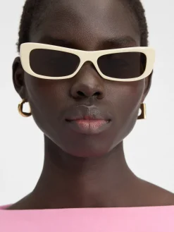 Hot Jacquemus De Capri zonnebril Beige