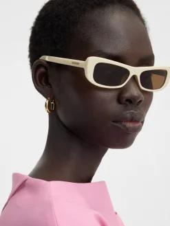 Hot Jacquemus De Capri zonnebril Beige
