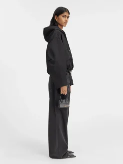 Sale Jacquemus De Caraco cropped parka Black