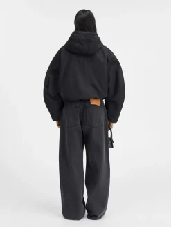 Sale Jacquemus De Caraco cropped parka Black