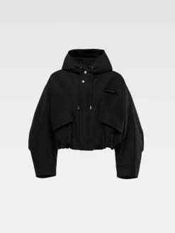 Sale Jacquemus De Caraco cropped parka Black