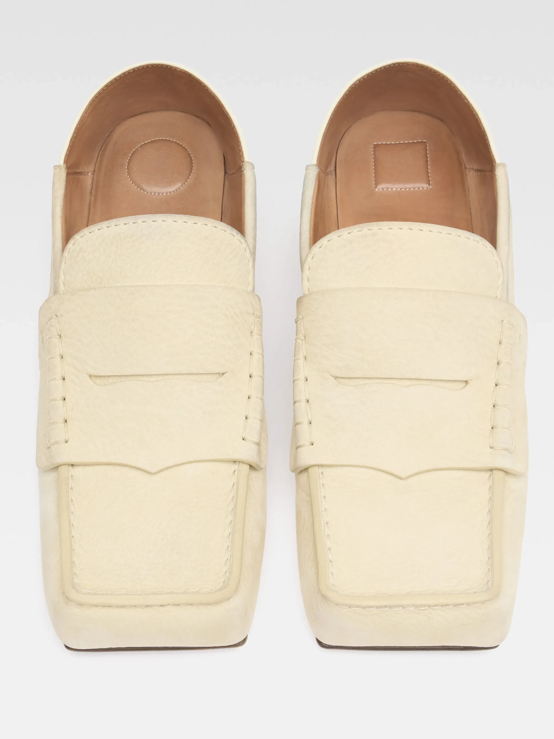 Clearance Jacquemus De Carré instappers PaleYellow