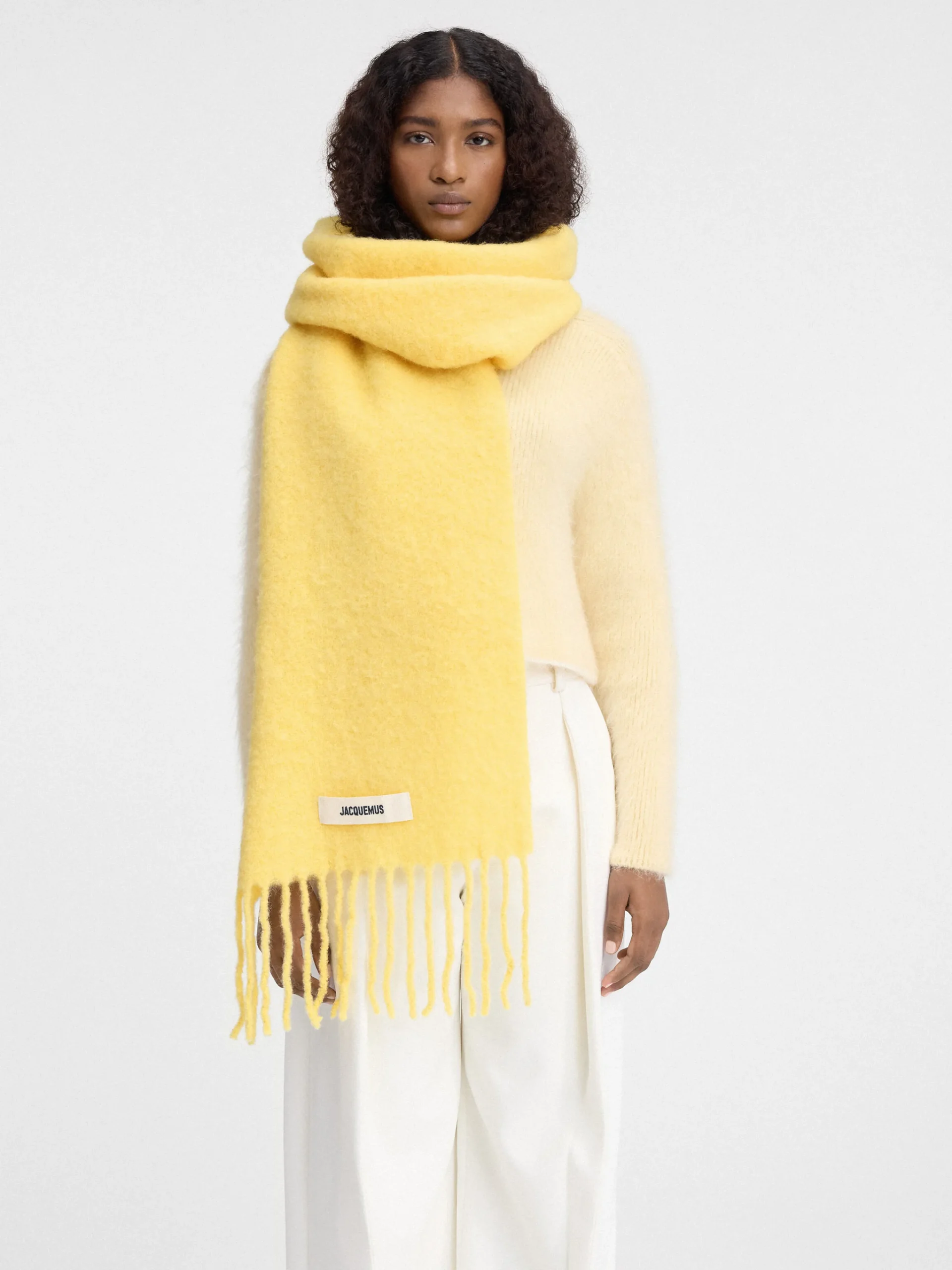 Hot Jacquemus De Carro sjaal Yellow