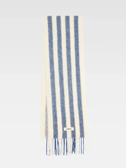 Fashion Jacquemus De Carro sjaal PrintWhite&BlueStripes