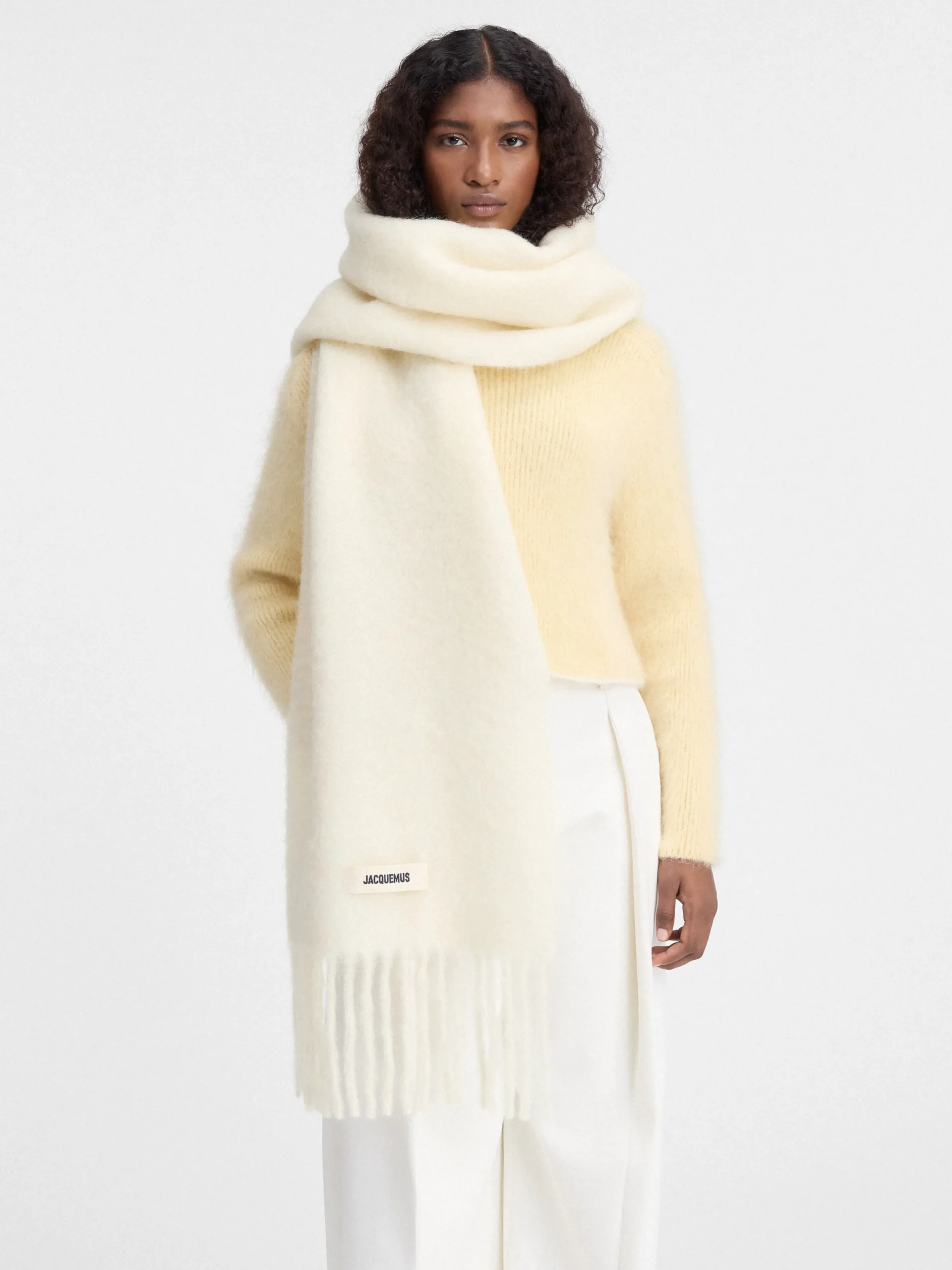 Hot Jacquemus De Carro sjaal Off-White