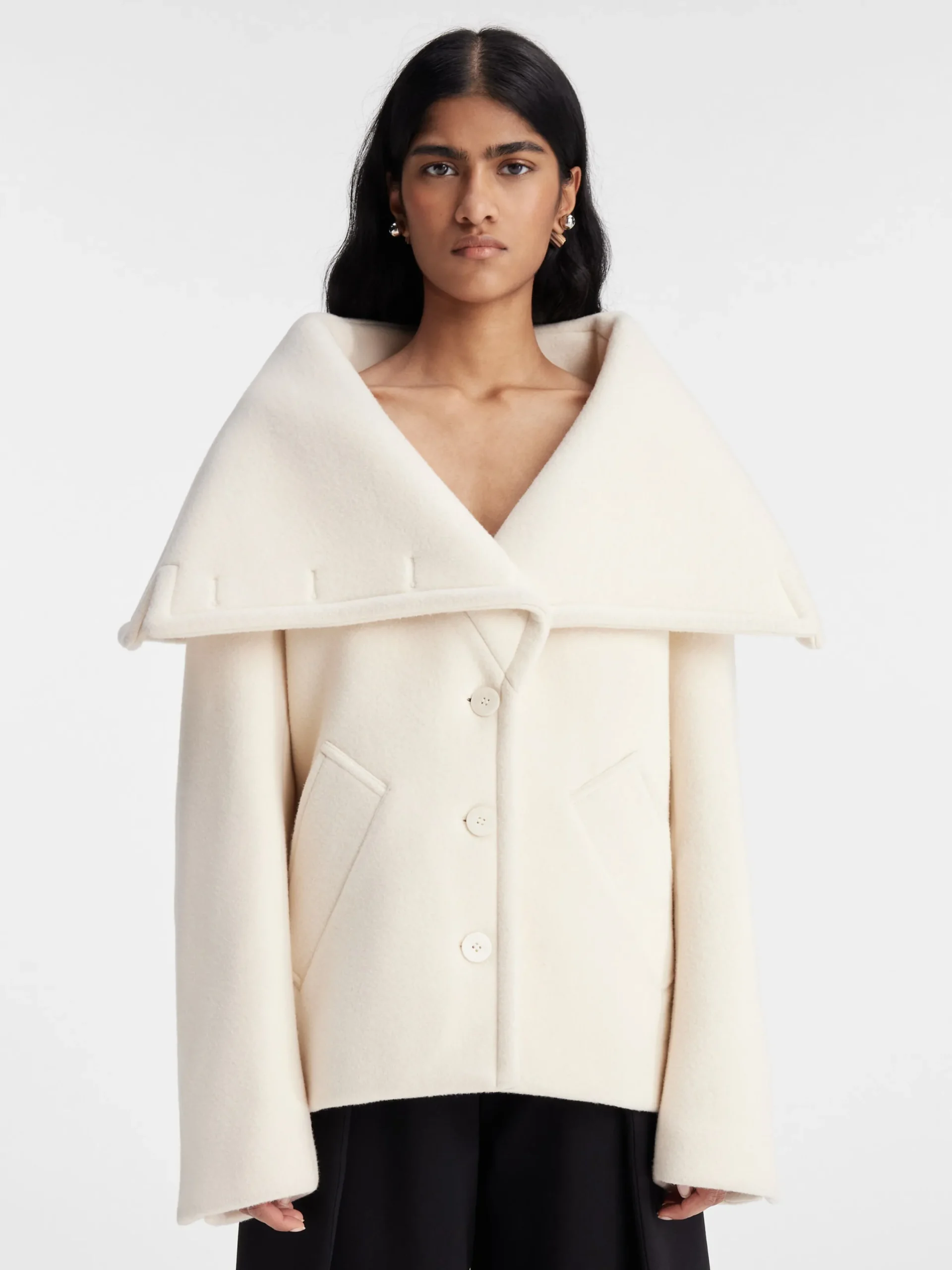 Hot Jacquemus De Caruso peacoat Off-White