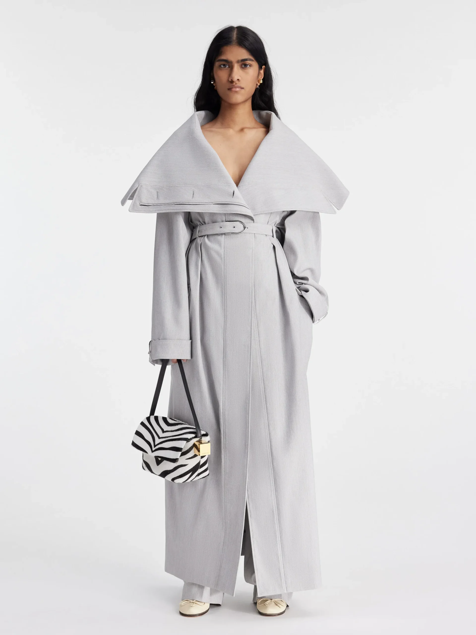 Outlet Jacquemus De Caruso trenchcoat LightGrey
