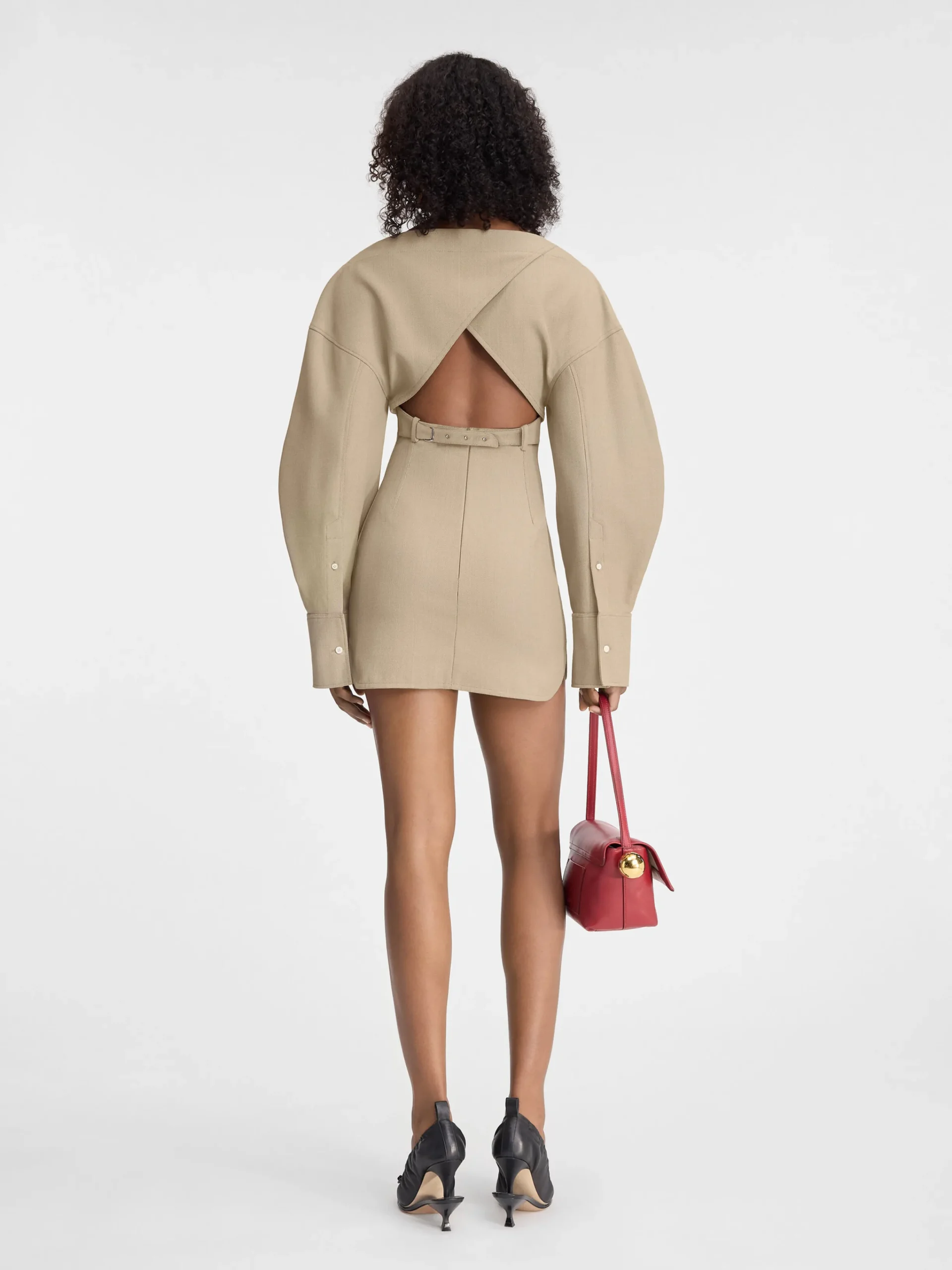 Clearance Jacquemus De Casaco overhemdjurk Beige