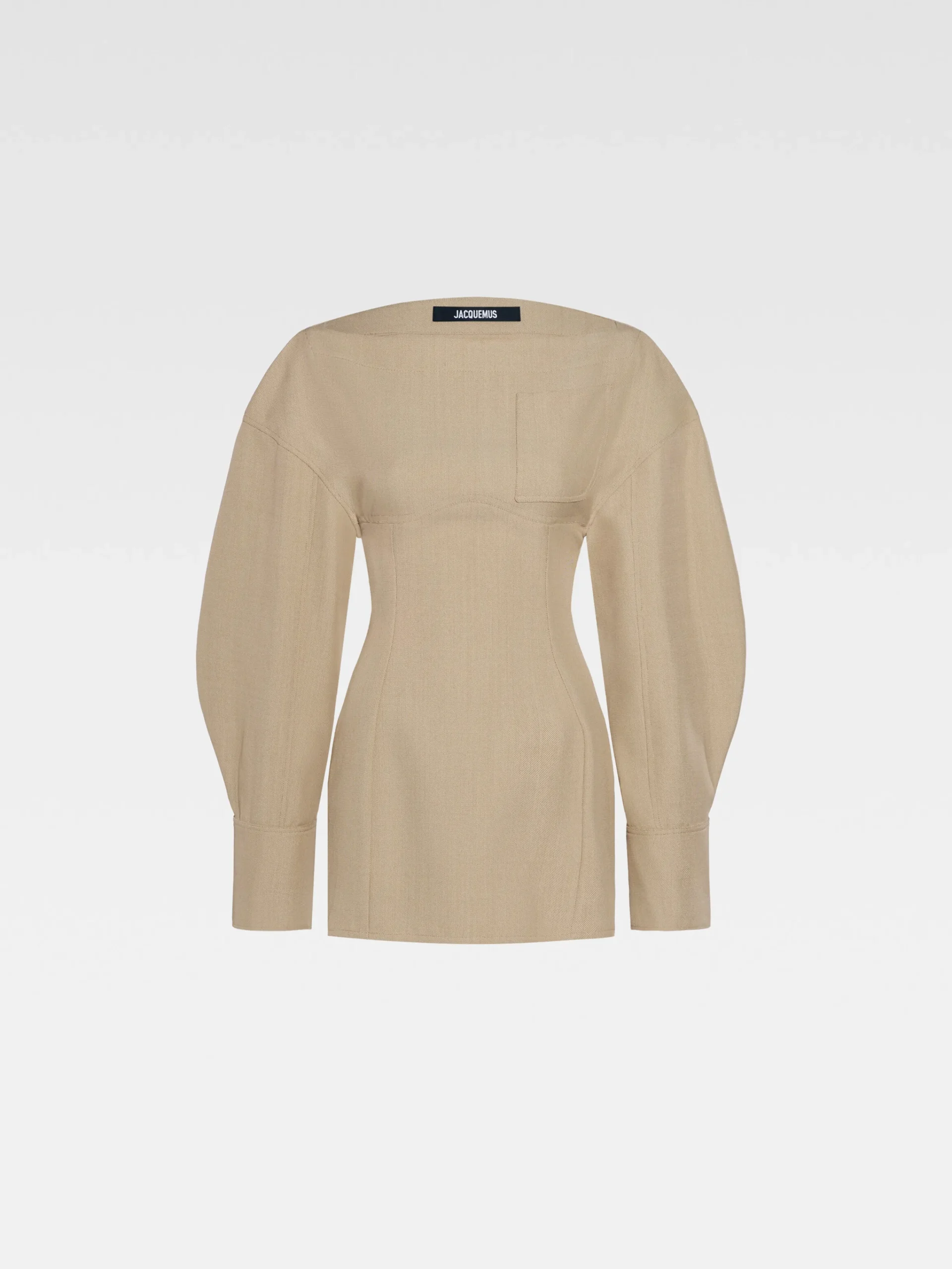 Clearance Jacquemus De Casaco overhemdjurk Beige