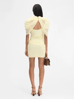 Discount Jacquemus De Castagna jurk PaleYellow2