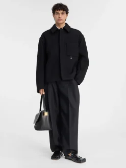 Best Jacquemus De cropped jas Black