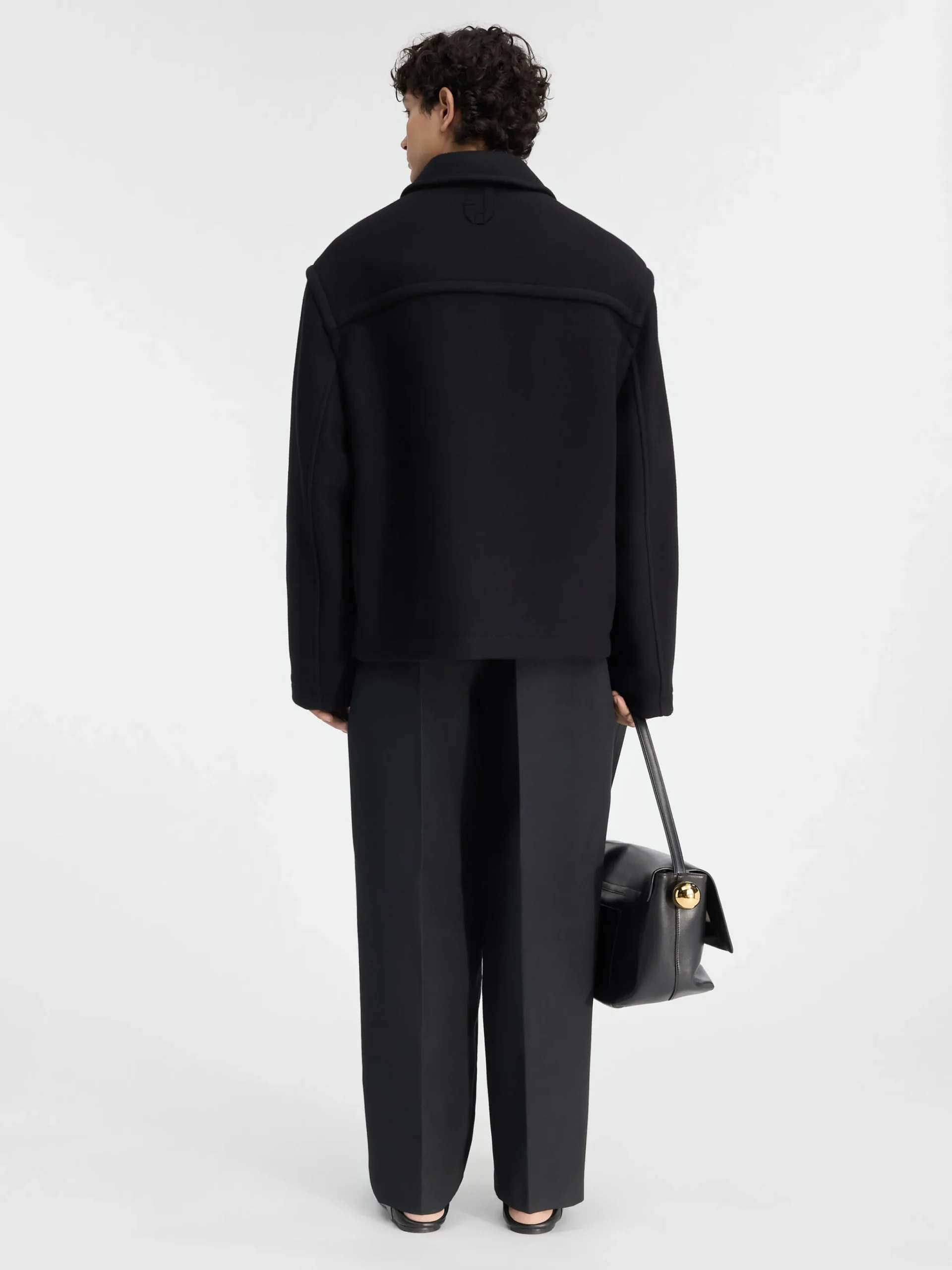 Best Jacquemus De cropped jas Black