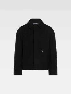 Best Jacquemus De cropped jas Black