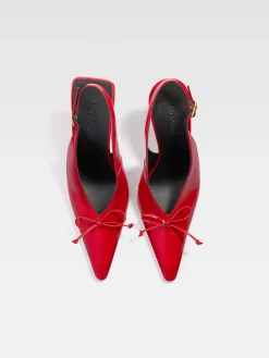 Online Jacquemus De Cubisto hoge slingbacks Red