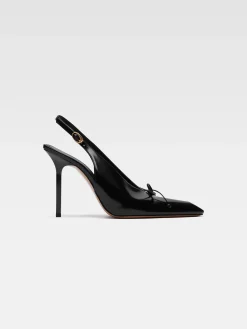 Hot Jacquemus De Cubisto hoge slingbacks Black