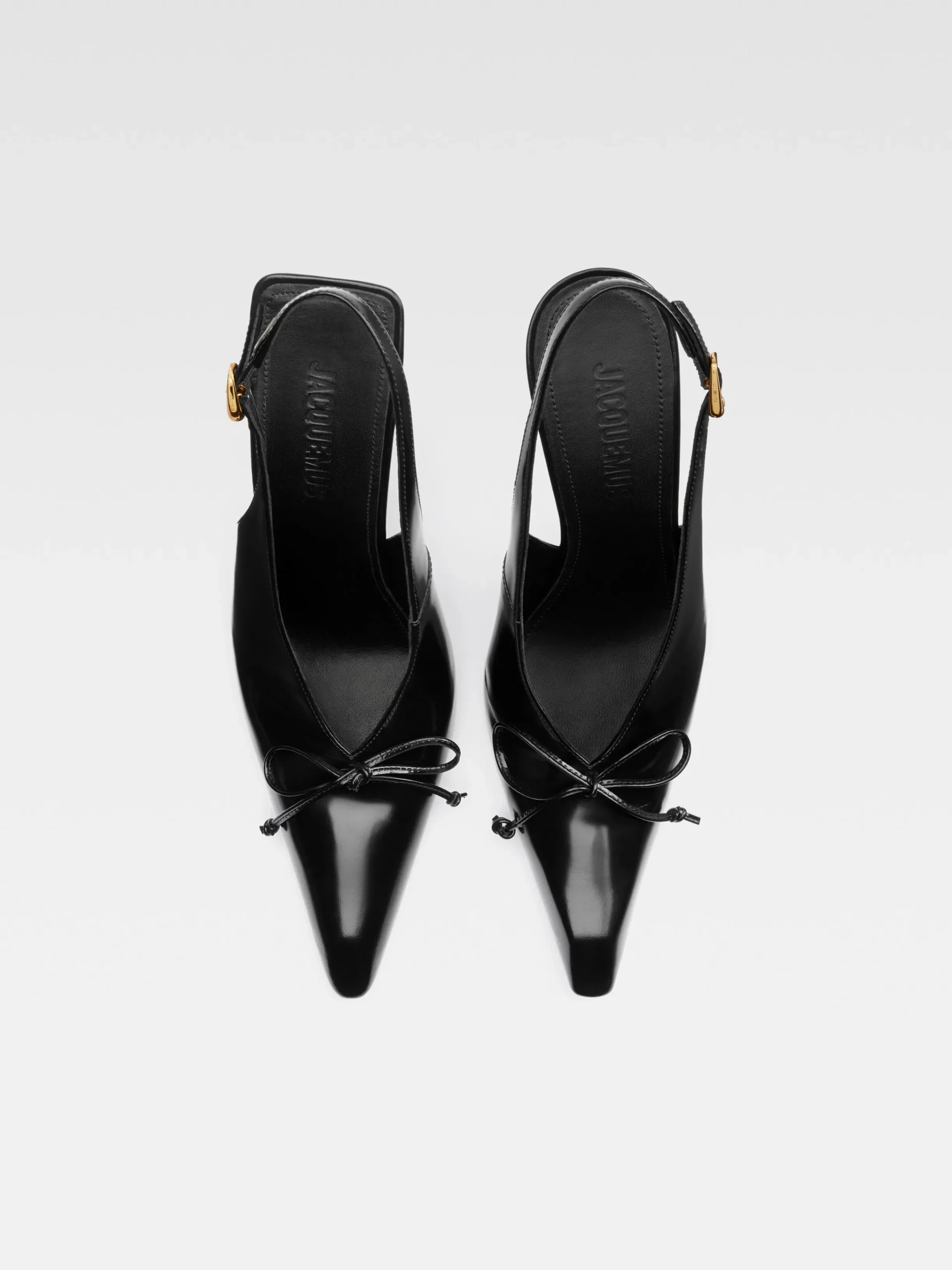 Hot Jacquemus De Cubisto hoge slingbacks Black