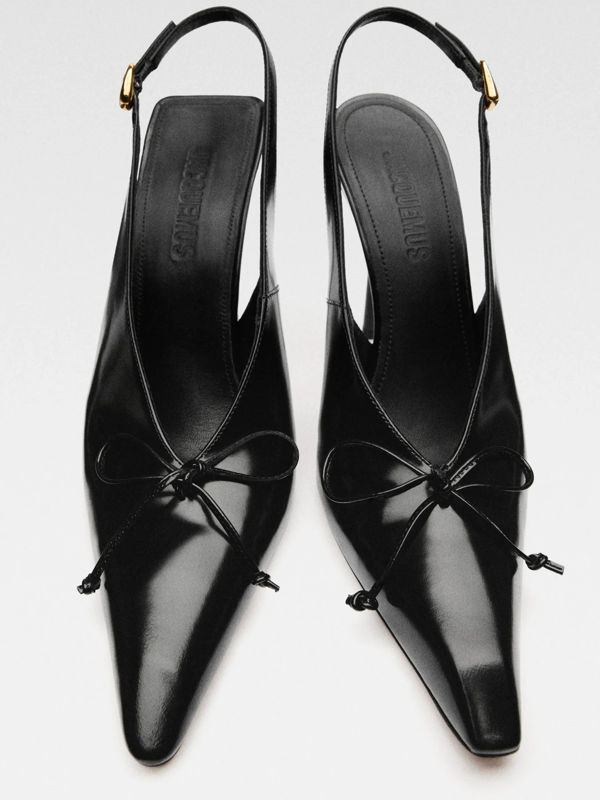 Hot Jacquemus De Cubisto hoge slingbacks Black