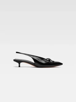 Hot Jacquemus De Cubisto lage slingbacks Black