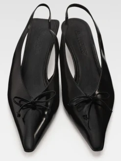 Hot Jacquemus De Cubisto lage slingbacks Black