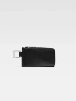 Outlet Jacquemus De Cuerda portemonnee met rits Black