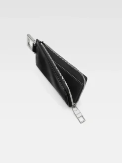 Outlet Jacquemus De Cuerda portemonnee met rits Black