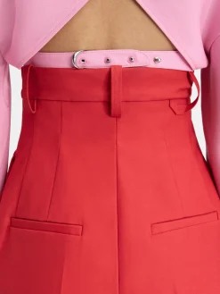 New Jacquemus De Curzio broek met hoge taille Red