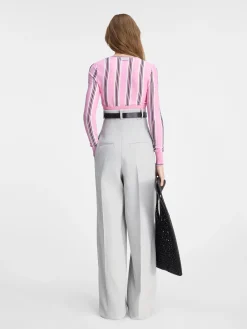 Best Jacquemus De Curzio broek met hoge taille LightGrey
