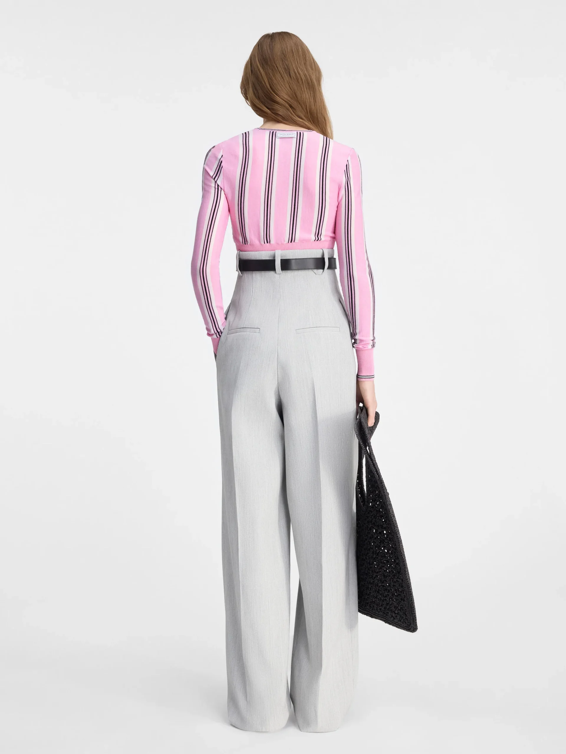 Best Jacquemus De Curzio broek met hoge taille LightGrey