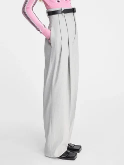Best Jacquemus De Curzio broek met hoge taille LightGrey