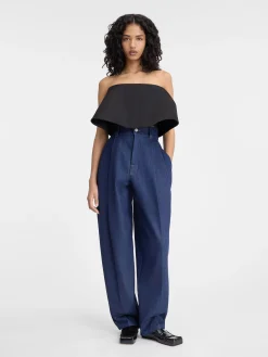 Discount Jacquemus De Curzio de-N&icirc;mes denim broek Navy