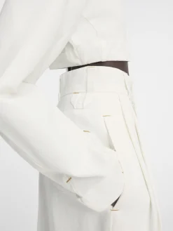 Outlet Jacquemus De Curzio de-Nîmes denim broek Off-White